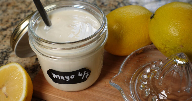 Mayonnaise with lemon juice - sulfite free recipe